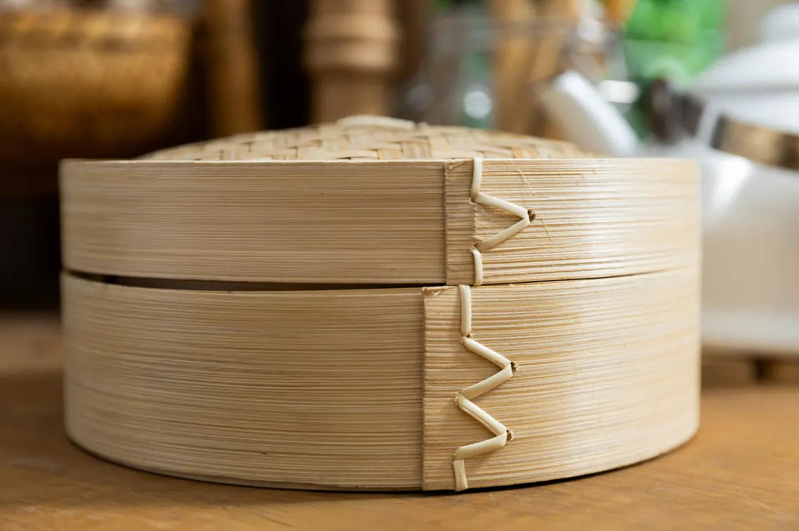 Bamboo Steam Basket, Handmade Bamboo Steamer, Sustainable, Eco-Friendly. Size: Small & Medium .